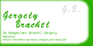 gergely brachtl business card